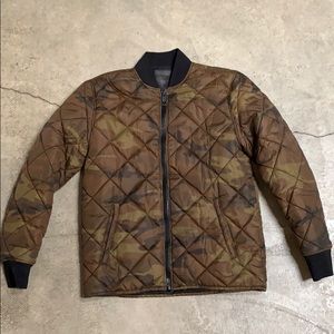 True Religion bomber jacket in camo